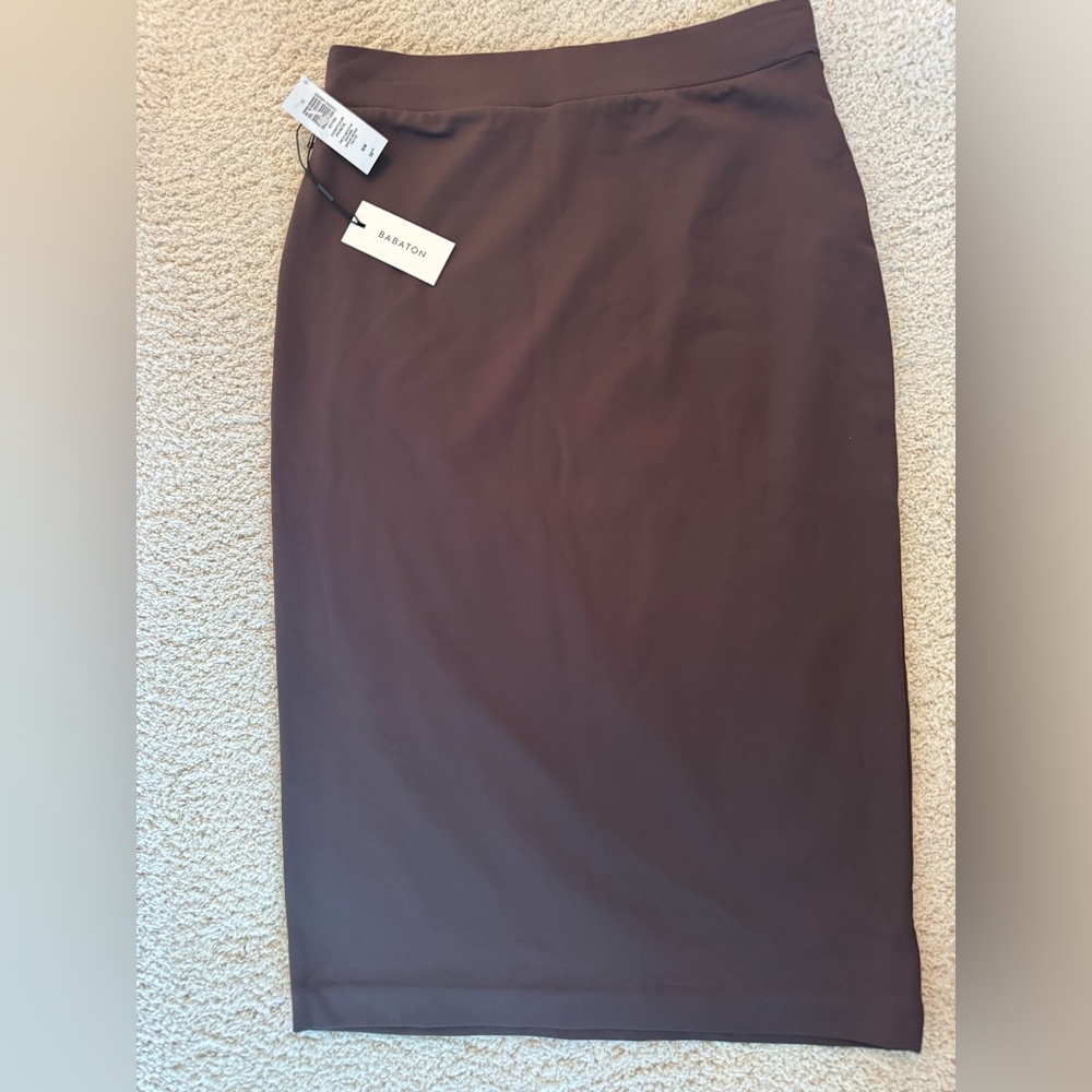 Babaton Aritiza Chocolate Pencil Skirt